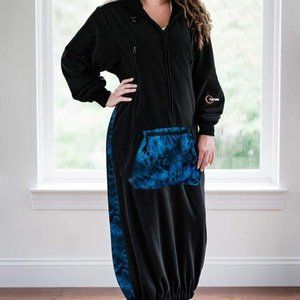 IWOM CONVERTIBLE FLEECE HOODIE CAMO SERIES: Shoreline Black